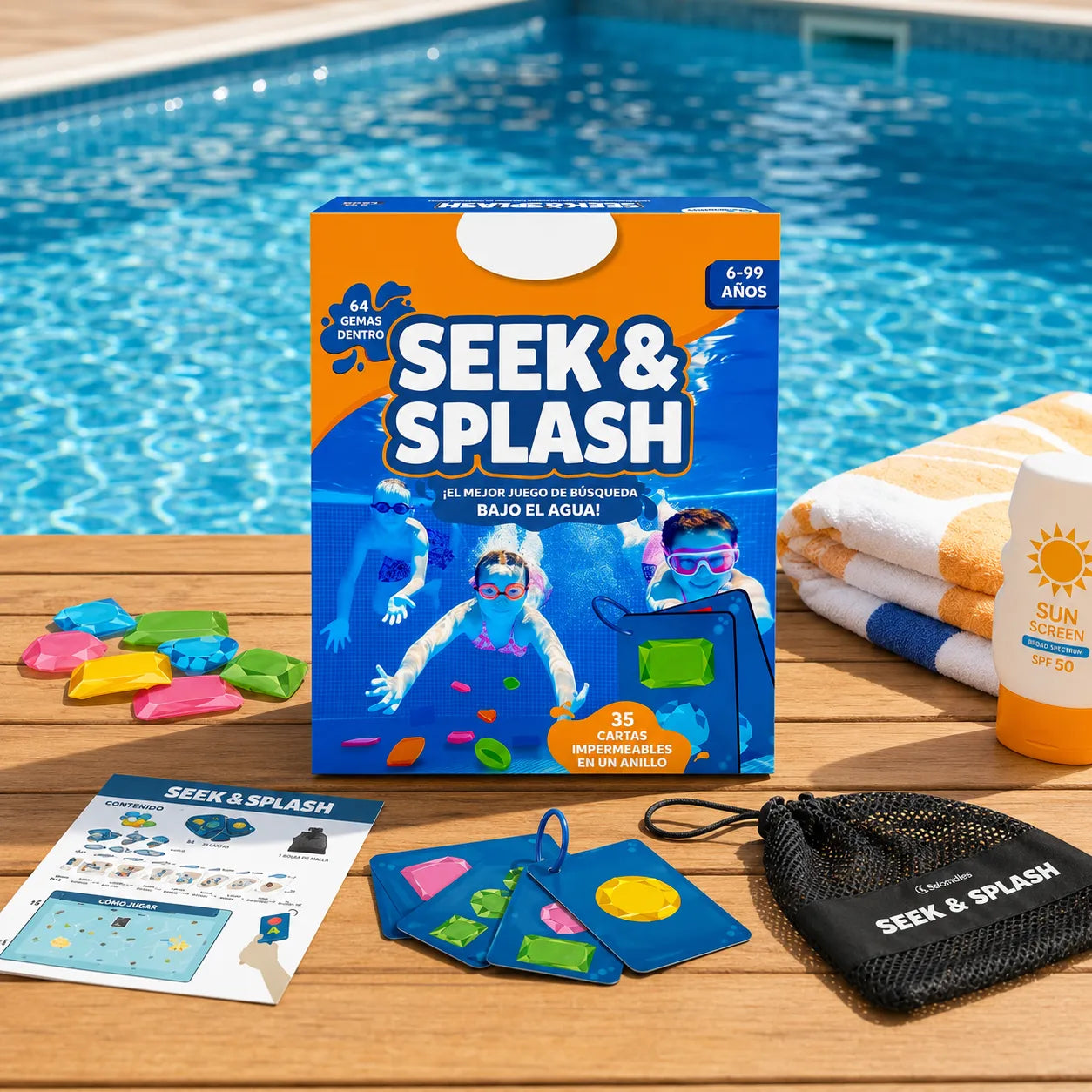GemSplash™ Juego Submarino con Gemas de Colores 🏊♂️