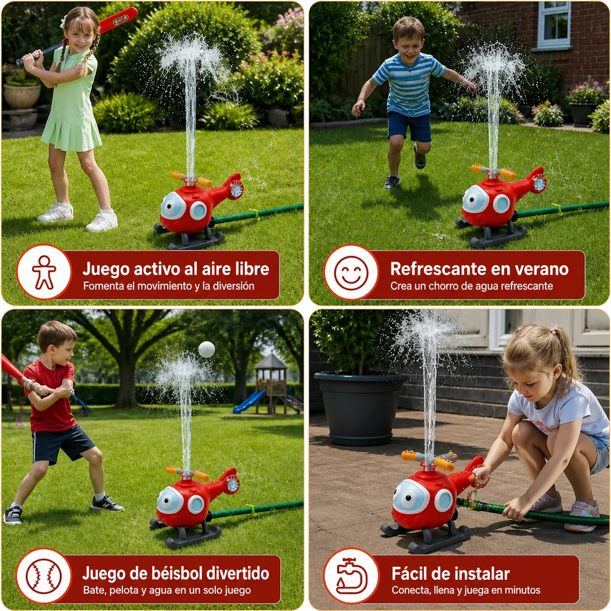 🚁 HydroStrike Pro™ Aspersor Helicóptero para Béisbol⚾💦