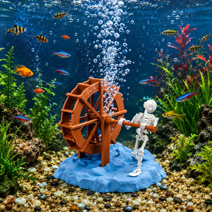 AquaSkeleton™ Esqueleto Dinámico para Acuario (Con Bomba) 🩻🫧