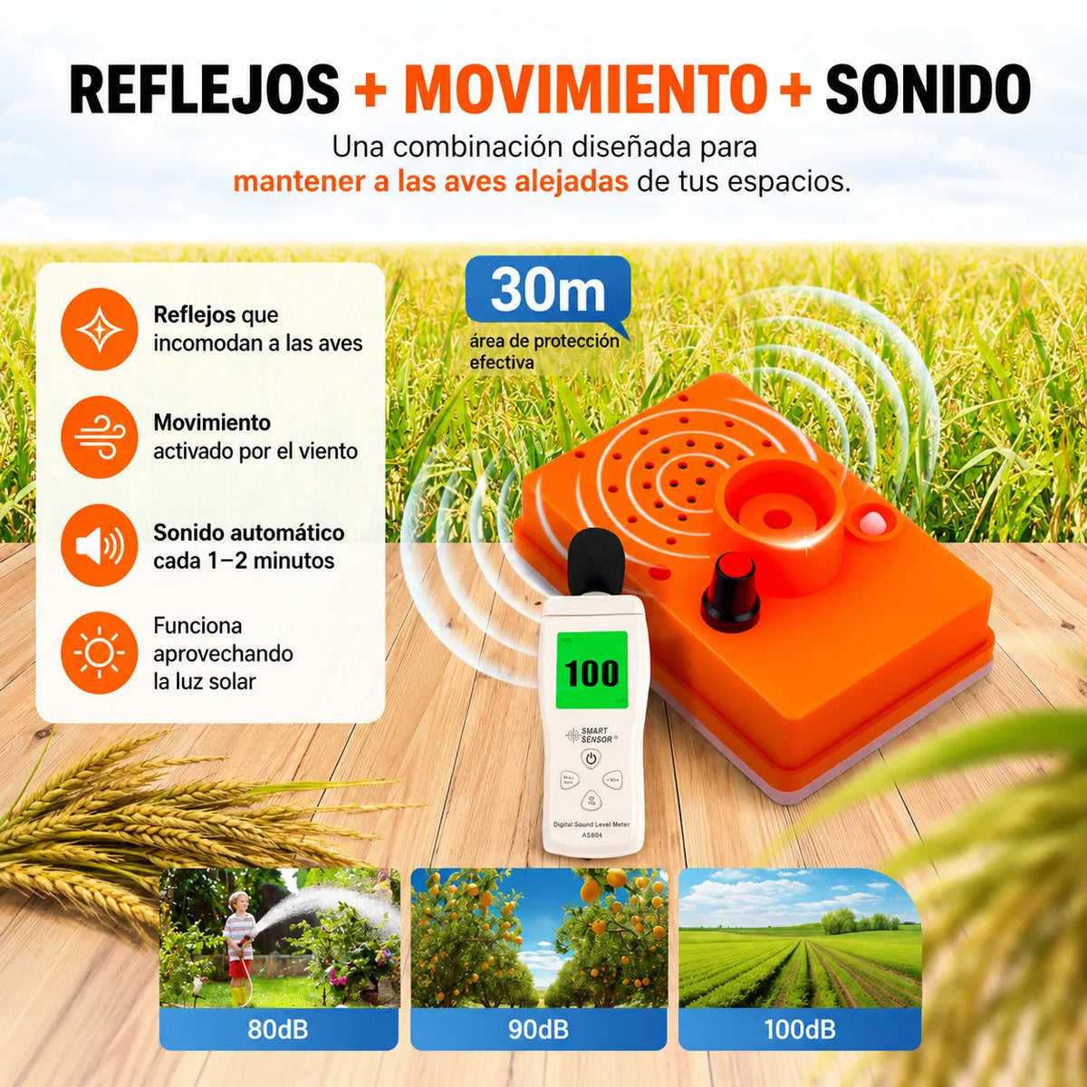 🕊️ BirdShield Pro™ Reflector Repelente de Aves