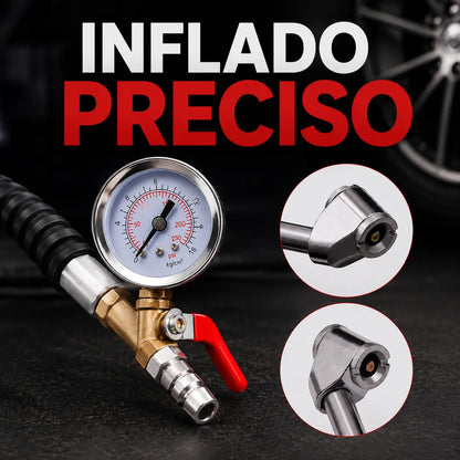 MaxInflate Pro™ Inflador de Neumáticos con Manómetro Integrado🧰