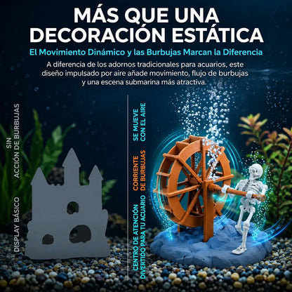 AquaSkeleton™ Esqueleto Dinámico para Acuario (Con Bomba) 🩻🫧