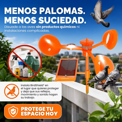 🕊️ BirdShield Pro™ Reflector Repelente de Aves