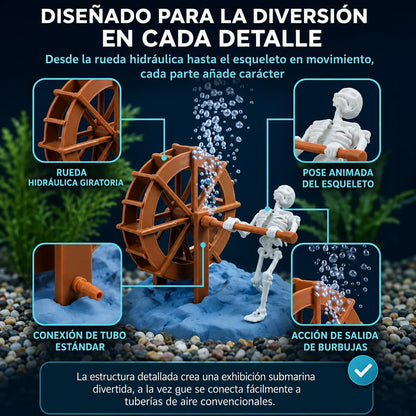 AquaSkeleton™ Esqueleto Dinámico para Acuario (Con Bomba) 🩻🫧