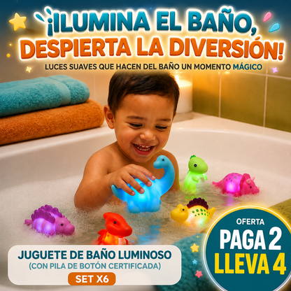 DinoGlow™ Juguetes Luminosos de Dinosaurio (Set x6 - Oferta Paga 2 Lleva 4) 🦕✨