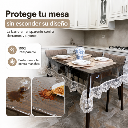LuxeCoverpro™ Mantel Transparente Lavable