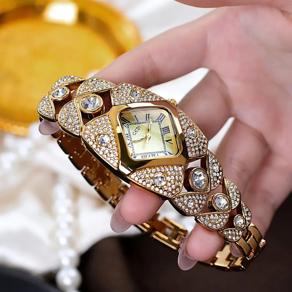 Crystelle™ Reloj de cuarzo Vintage + Caja Premium